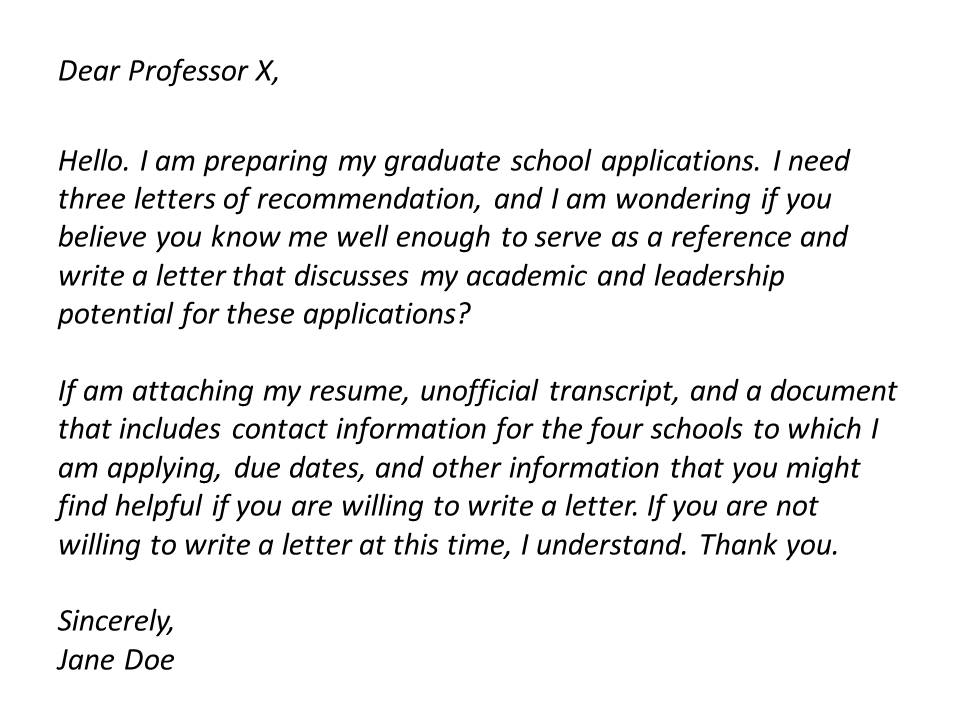 Reference Letter From Professor For Job