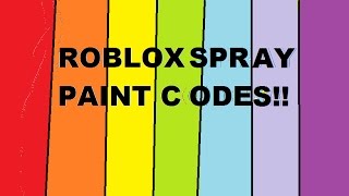 Roblox Spray Paint Id Codes