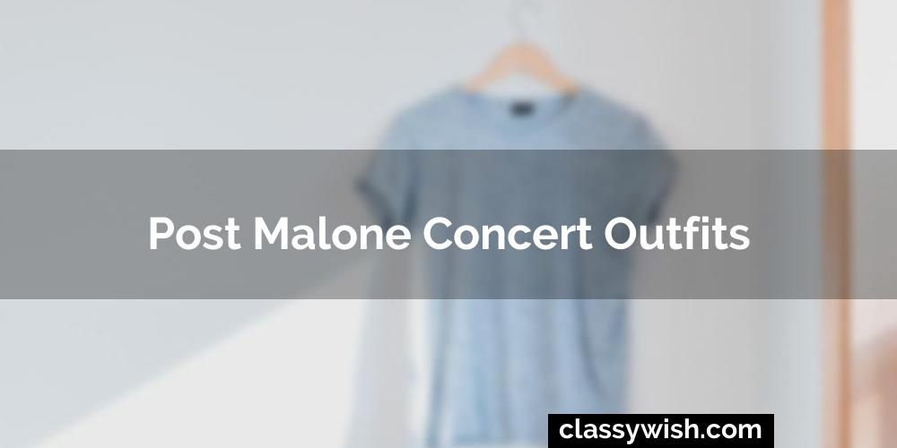 Post Malone Concert Outfits