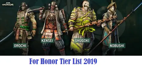 For Honor Tier List 2020 [Domination, Brawl, Duel]