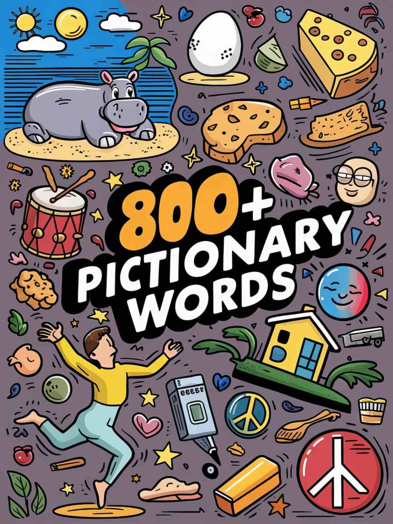 800+ Pictionary Words: Easy, Hard, Funny, Dirty List